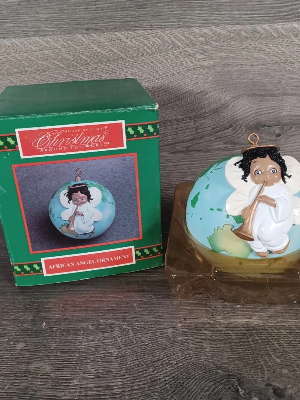 1993 House Of Lloyd Christmas Around The World African Angel Ornament